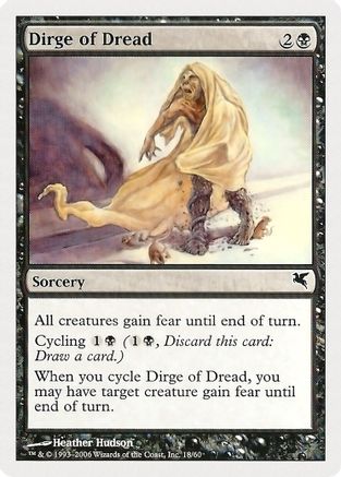 Dirge of Dread (PSAL-018) - Magic Encyclopedia 2005 (Salvat/Hachette) | Grognard Games