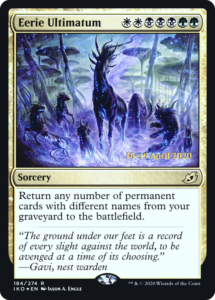 Eerie Ultimatum  [Ikoria: Lair of Behemoths Prerelease Promos] | Grognard Games