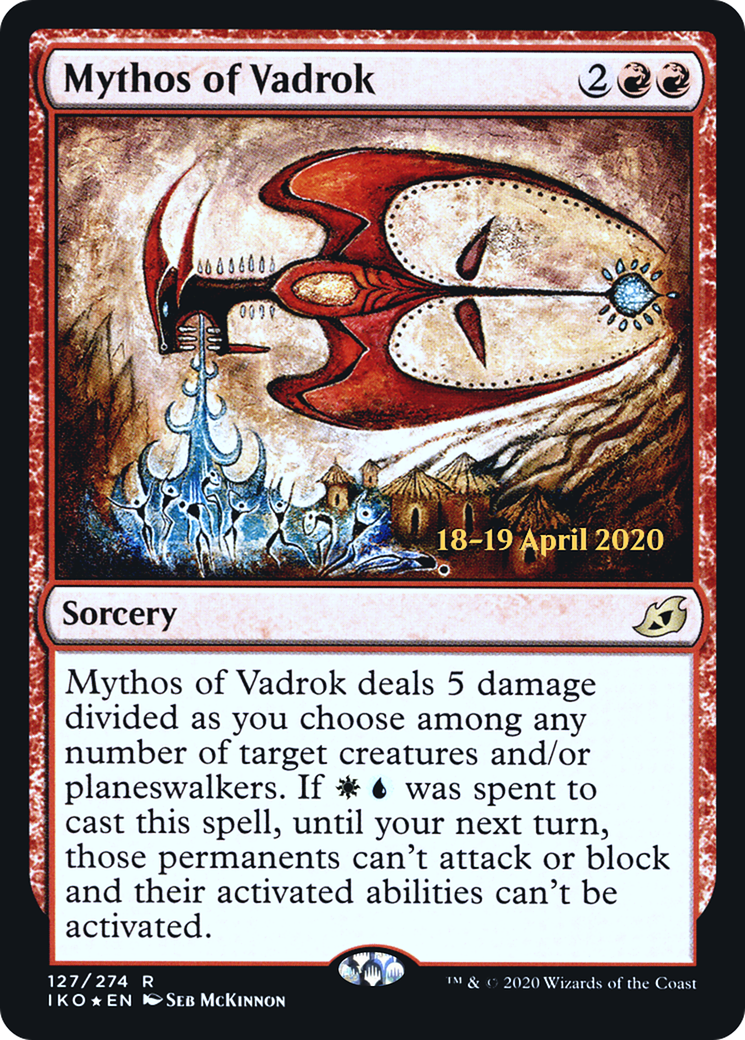 Mythos of Vadrok  [Ikoria: Lair of Behemoths Prerelease Promos] | Grognard Games