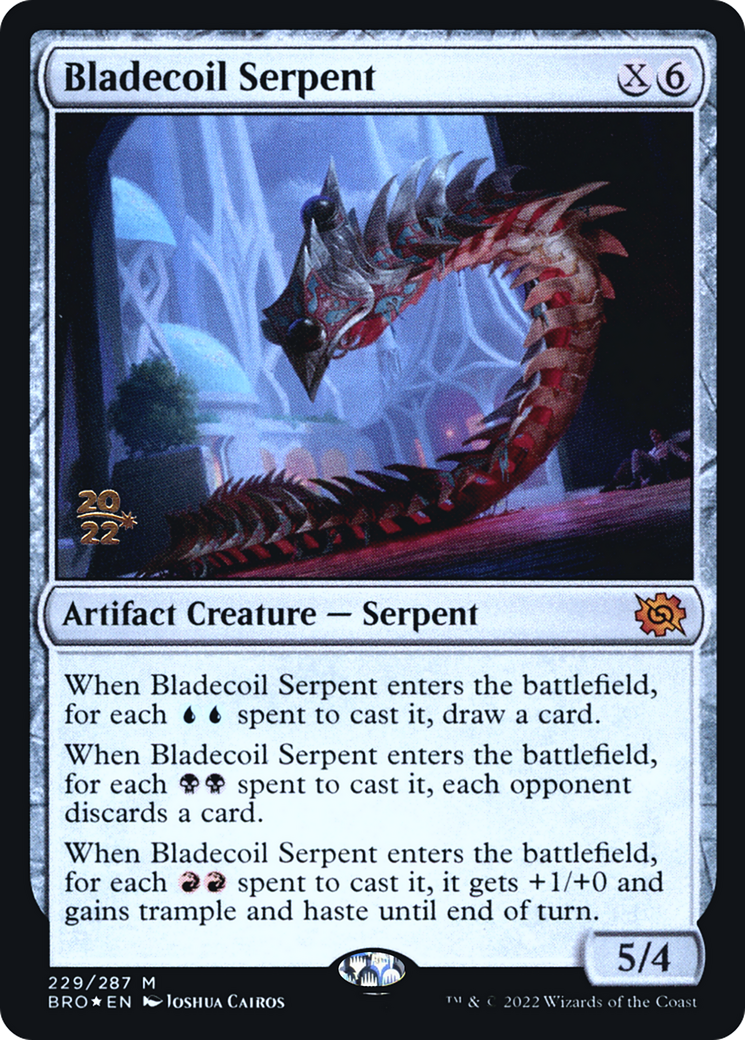 Bladecoil Serpent [The Brothers' War: Prerelease Promos] | Grognard Games