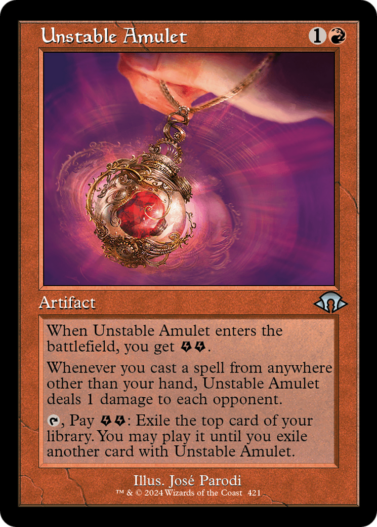 Unstable Amulet (Retro) [Modern Horizons 3] | Grognard Games