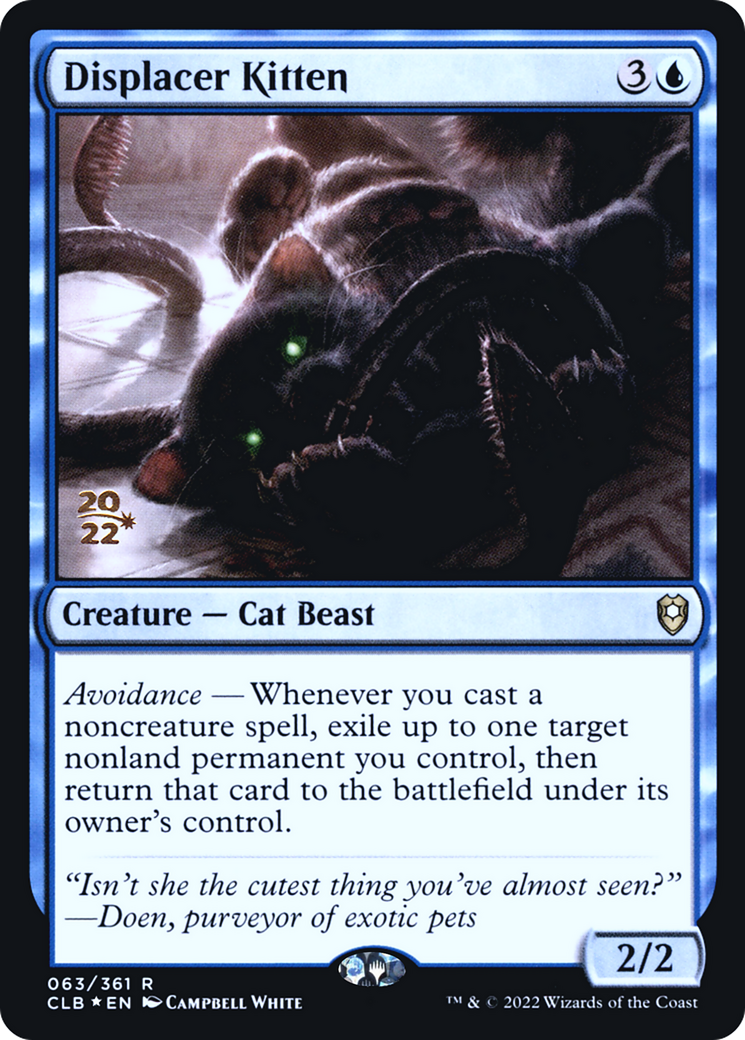 Displacer Kitten [Commander Legends: Battle for Baldur's Gate Prerelease Promos] | Grognard Games
