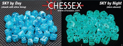 CHX27966 Luminary Sky/Silver 12mm (36) | Grognard Games