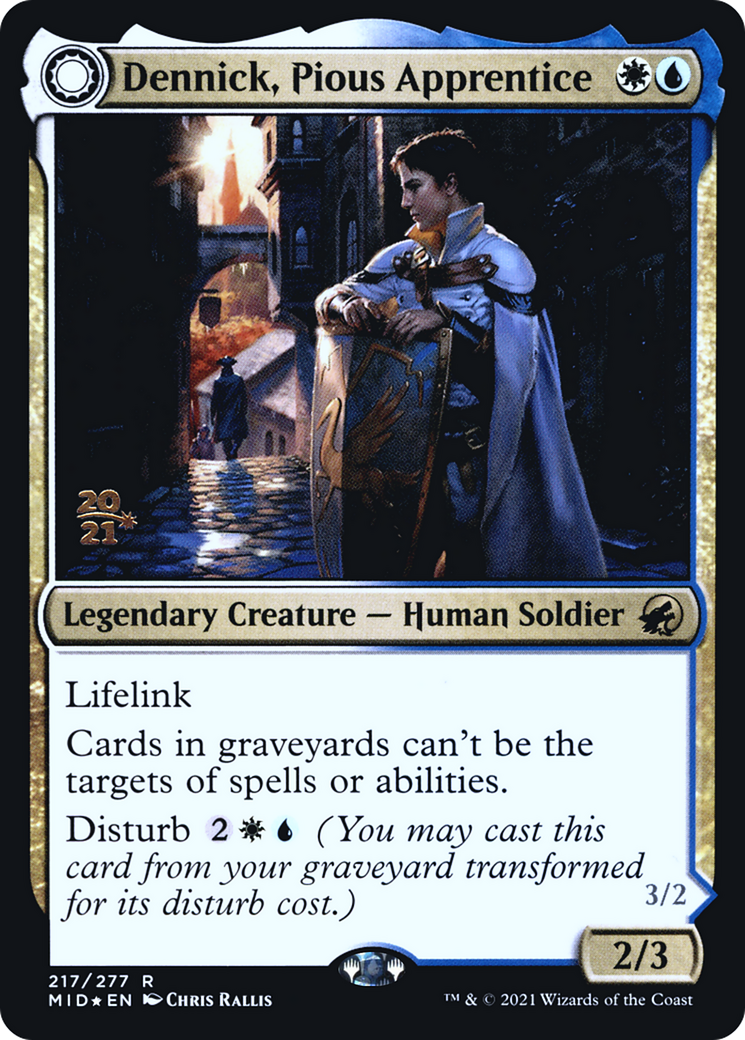 Dennick, Pious Apprentice // Dennick, Pious Apparition [Innistrad: Midnight Hunt Prerelease Promos] | Grognard Games