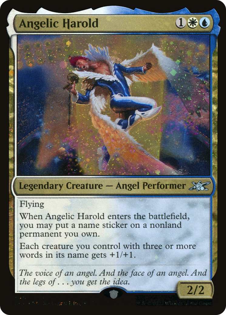 Angelic Harold (Galaxy Foil) [Unfinity] | Grognard Games