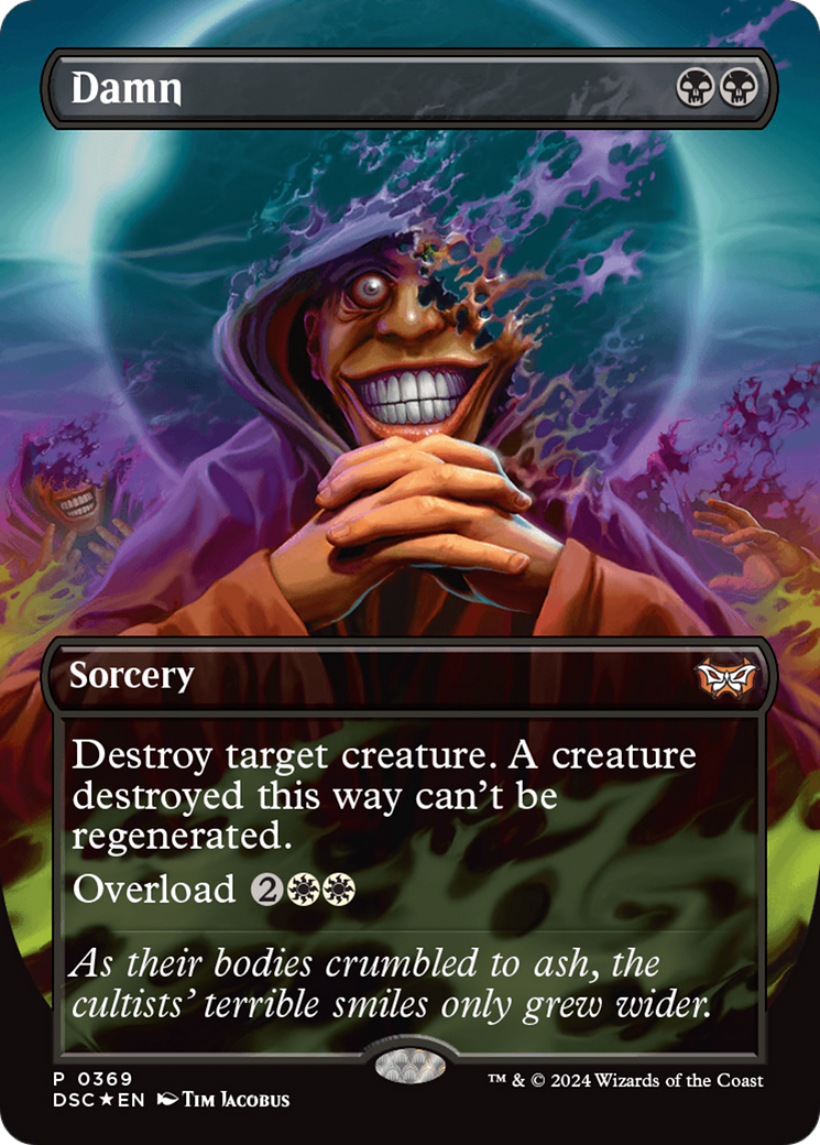 Damn (Borderless) [Duskmourn: House of Horror Commander] | Grognard Games