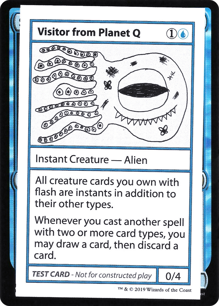 Visitor from Planet Q (2021 Edition) [Mystery Booster Playtest Cards] | Grognard Games