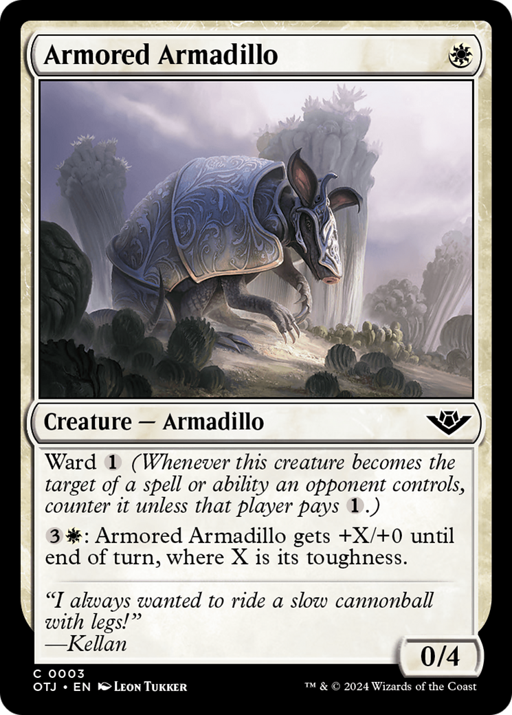 Armored Armadillo (OTJ-003) - Outlaws of Thunder Junction Foil | Grognard Games