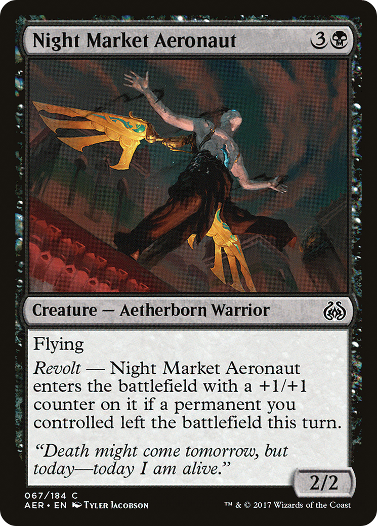 Night Market Aeronaut (AER-067) - Aether Revolt Foil | Grognard Games