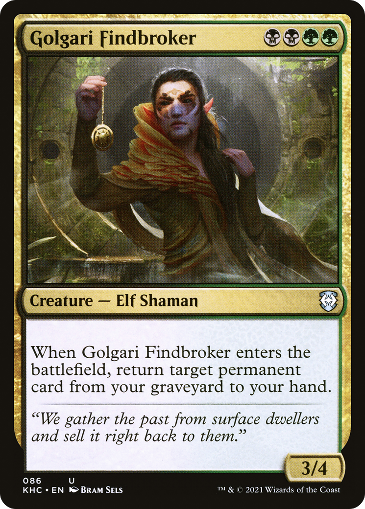 Golgari Findbroker [Kaldheim Commander] | Grognard Games