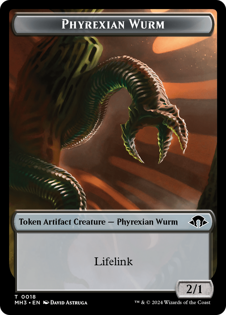 Phyrexian Wurm Token (0018) [Modern Horizons 3 Tokens] | Grognard Games