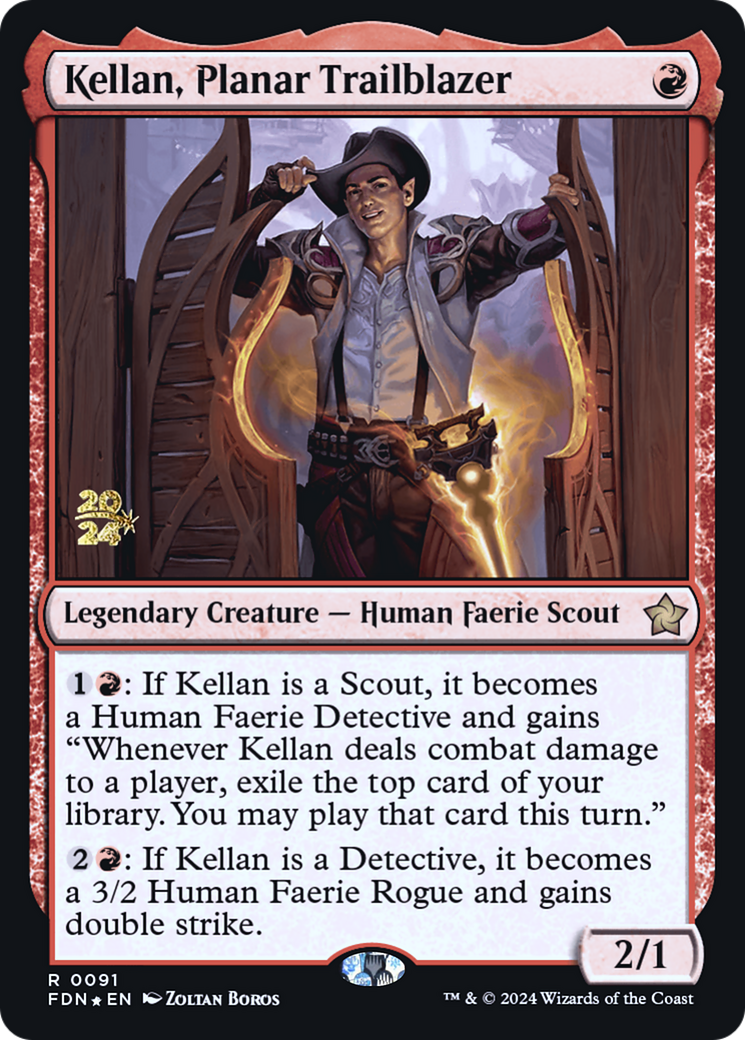 Kellan, Planar Trailblazer [Foundations Prerelease Promos] | Grognard Games