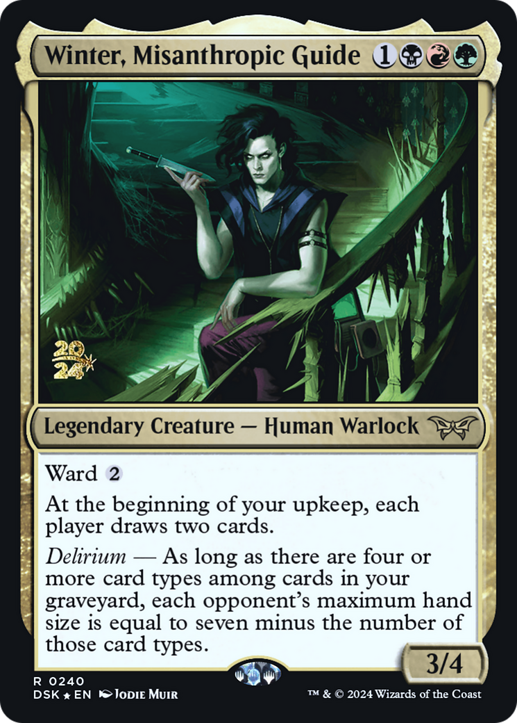 Winter, Misanthropic Guide [Duskmourn: House of Horror Prerelease Promos] | Grognard Games