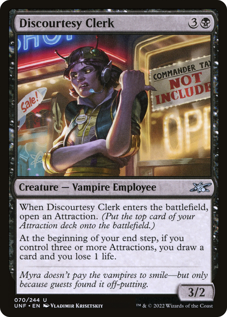 Discourtesy Clerk [Unfinity] | Grognard Games