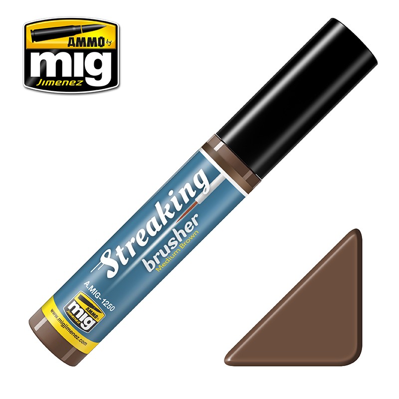AMMO Streaking Brusher Medium Brown | Grognard Games