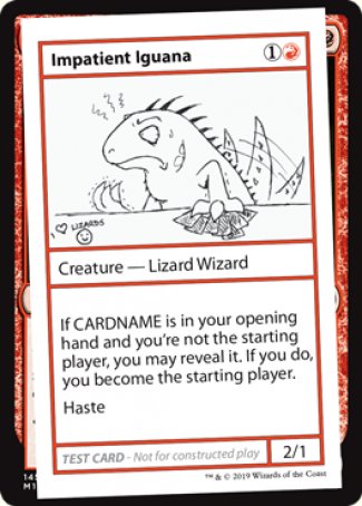 Impatient Iguana (2021 Edition) [Mystery Booster Playtest Cards] | Grognard Games