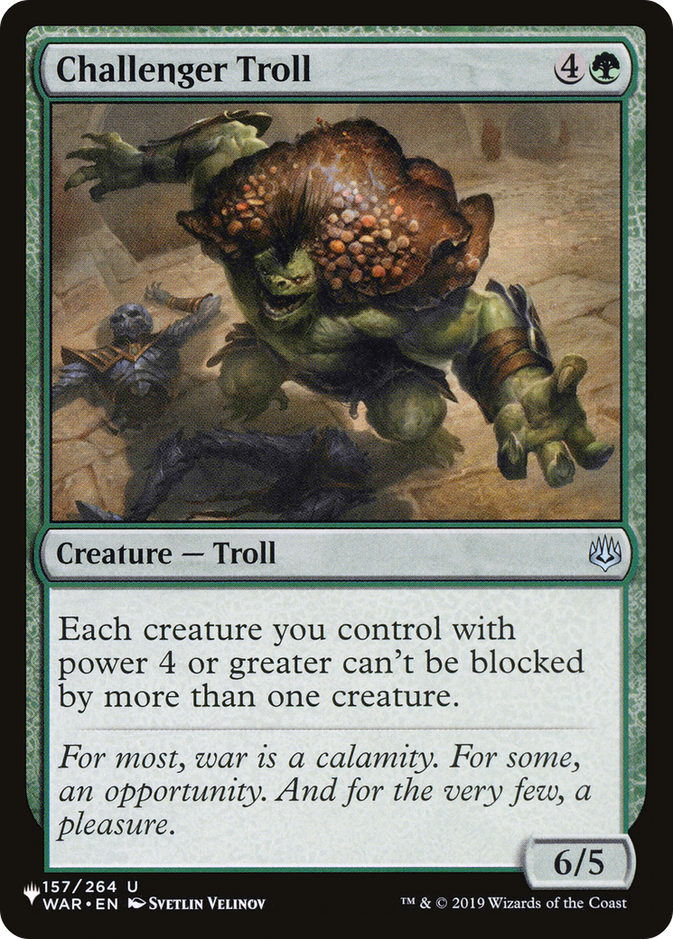 Challenger Troll [The List Reprints] | Grognard Games