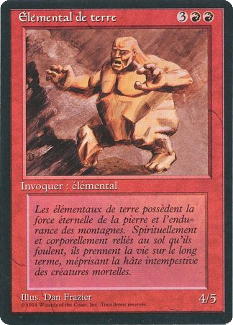 Earth Elemental [Foreign Black Border] | Grognard Games