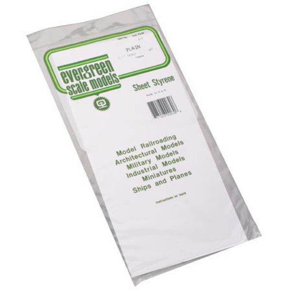 EVERGREEN - Plastic Styrene Sheet Stock - .015" Thick (19015) | Grognard Games