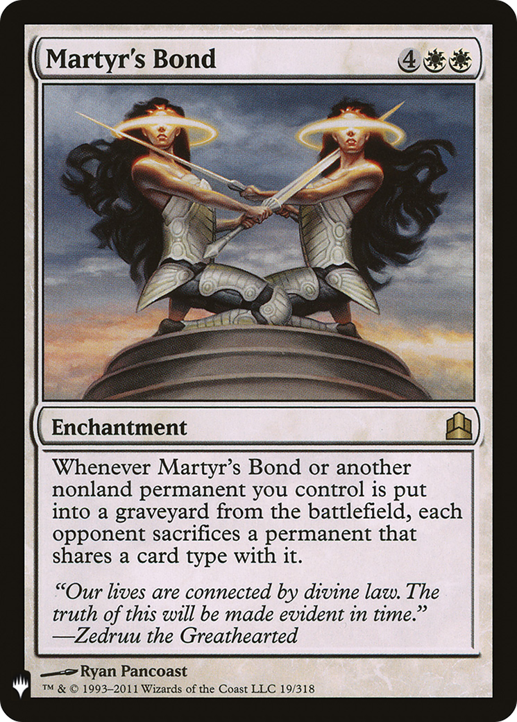 Martyr's Bond [The List] | Grognard Games