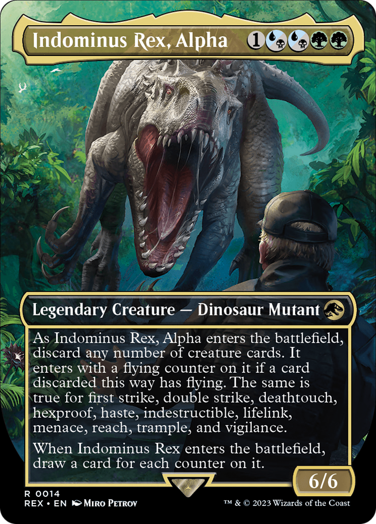 Indominus Rex, Alpha (Borderless) [Jurassic World Collection] | Grognard Games