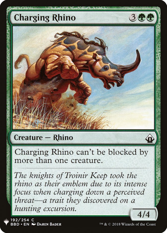 Charging Rhino [Mystery Booster] | Grognard Games