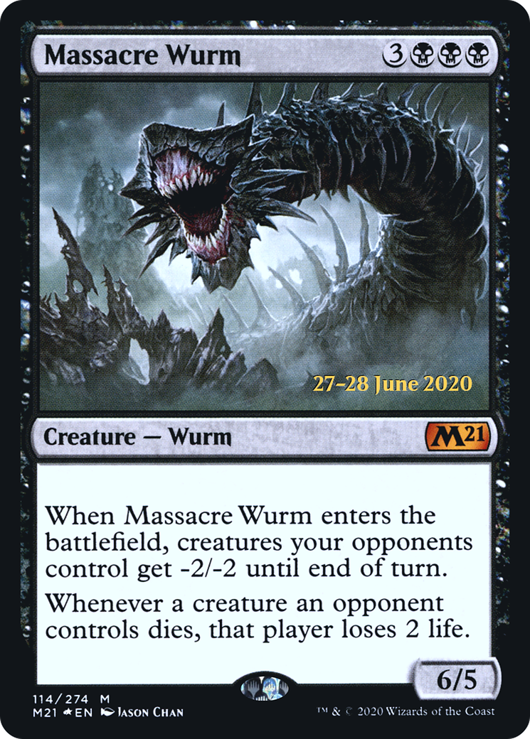 Massacre Wurm  [Core Set 2021 Prerelease Promos] | Grognard Games
