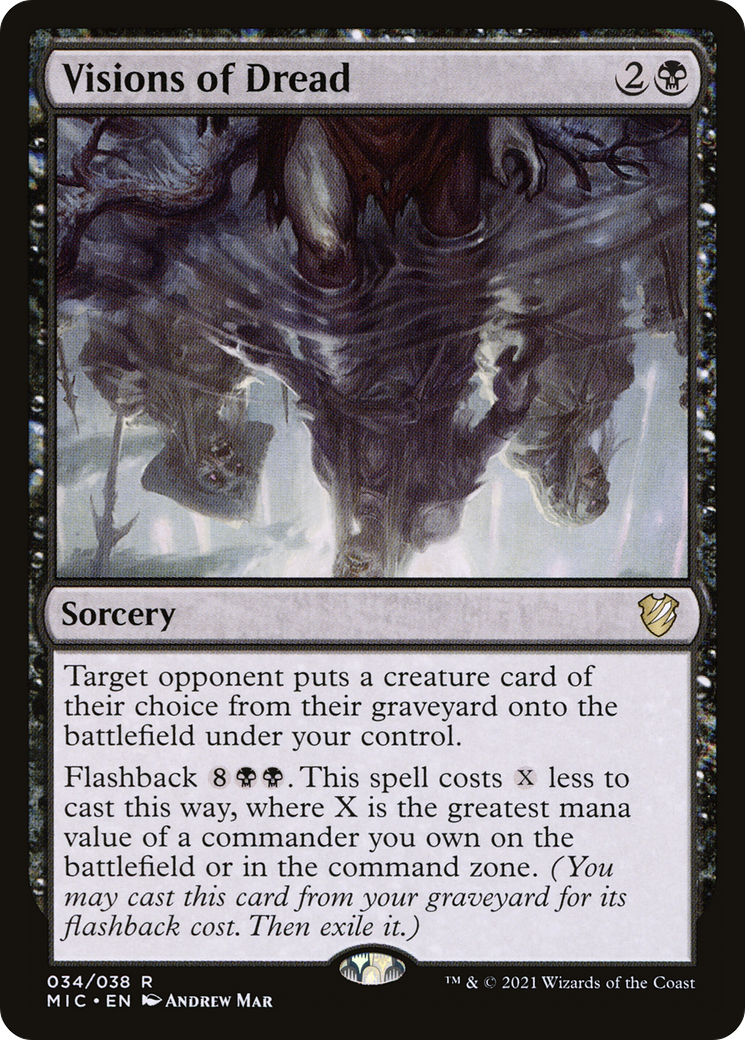 Visions of Dread [Innistrad: Midnight Hunt Commander] | Grognard Games