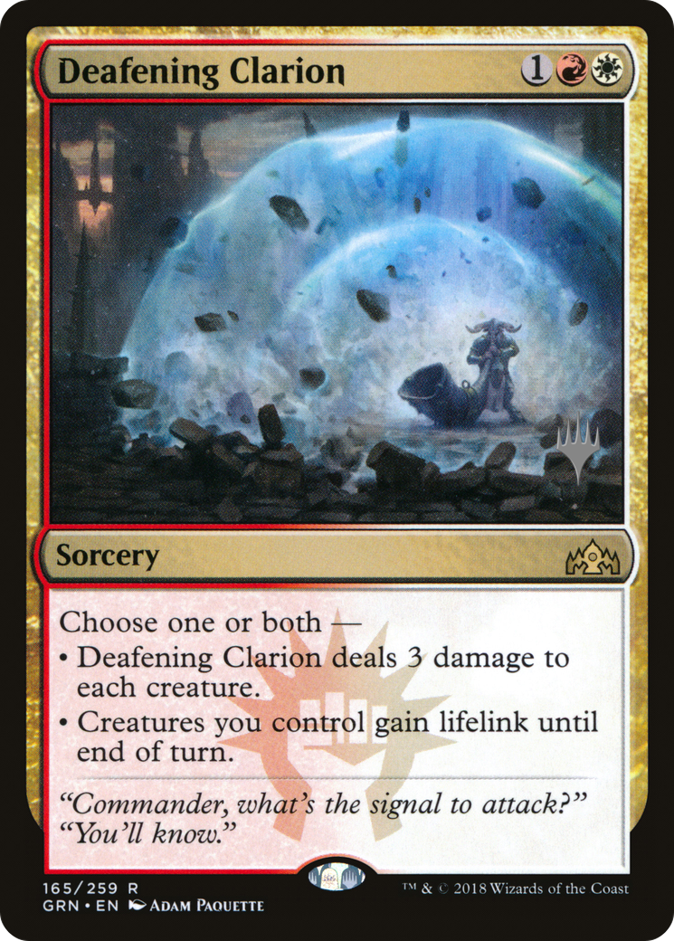 Deafening Clarion (Promo Pack) [Guilds of Ravnica Promos] | Grognard Games