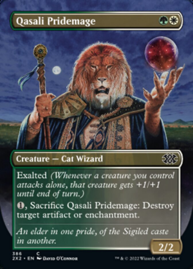 Qasali Pridemage (Borderless Alternate Art) [Double Masters 2022] | Grognard Games