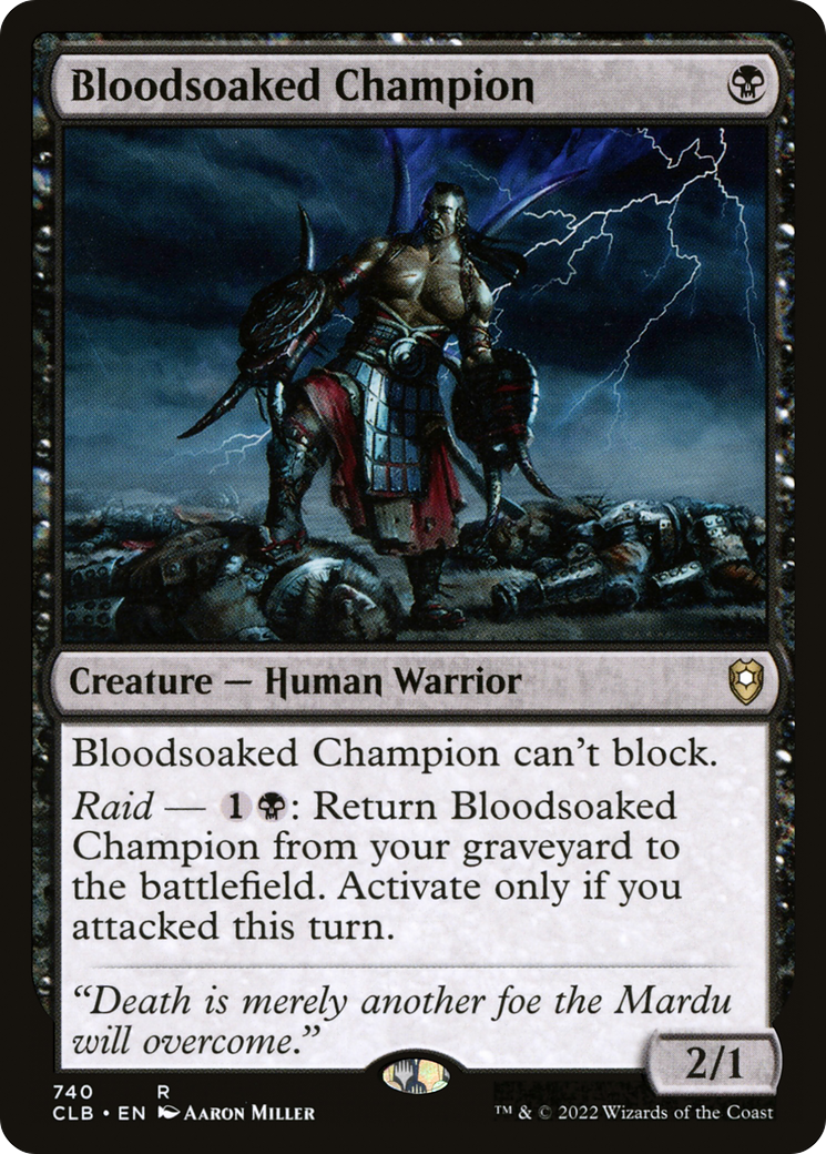 Bloodsoaked Champion [Commander Legends: Battle for Baldur's Gate] | Grognard Games