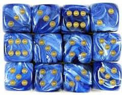 CHX27636 D6: 16mm: Vortex: Blue/Gold | Grognard Games