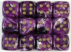 CHX27637 purple/gold 16mm (12) | Grognard Games