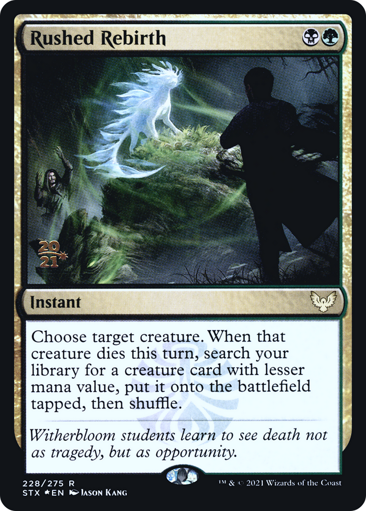 Rushed Rebirth [Strixhaven: School of Mages Prerelease Promos] | Grognard Games
