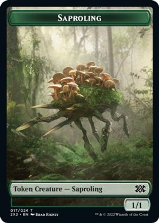 Saproling // Vampire Double-Sided Token (2X2-17 // 9) - Double Masters 2022 | Grognard Games