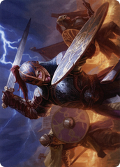 Beskir Shieldmate Art Card (ASKHM-001) - Art Series: Kaldheim (Borderless) | Grognard Games