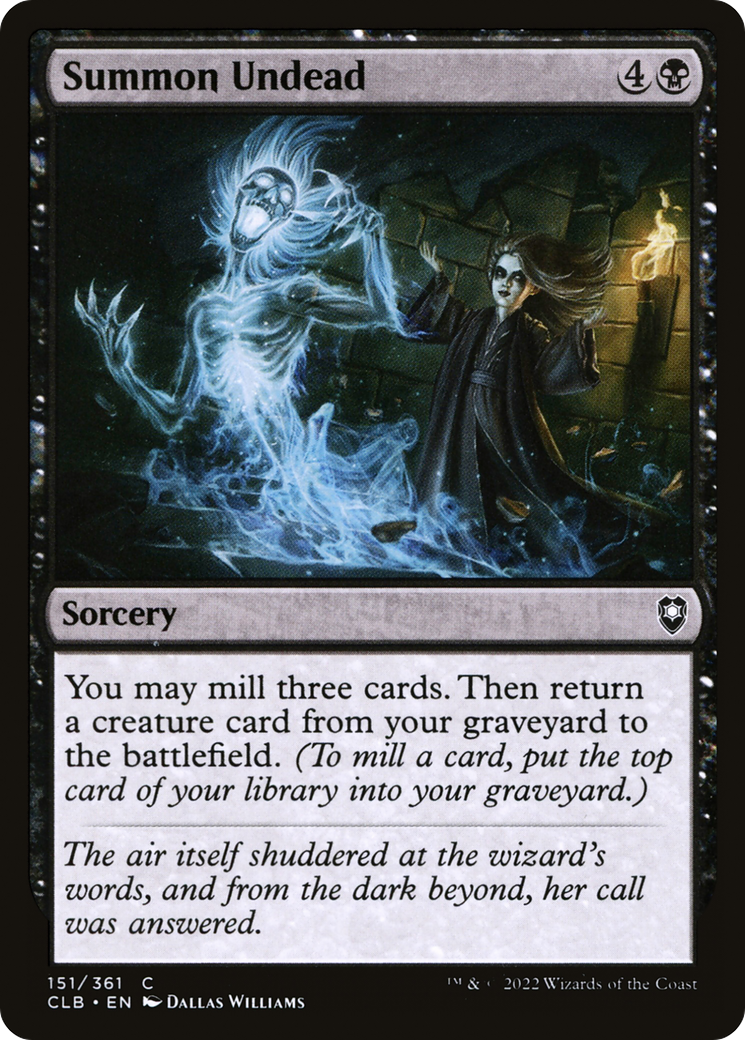 Summon Undead [Commander Legends: Battle for Baldur's Gate] | Grognard Games