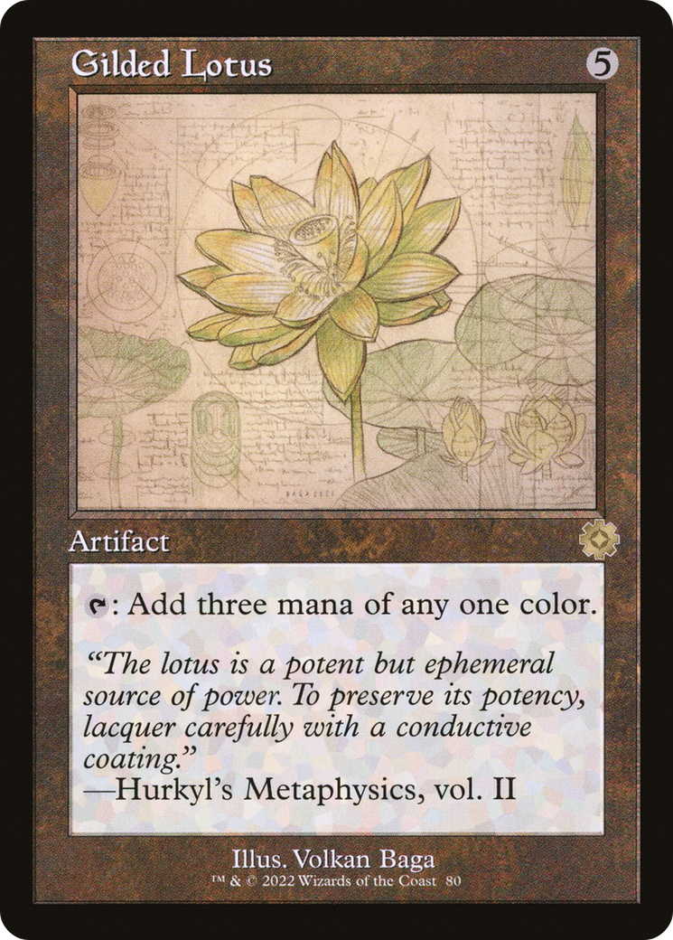 Gilded Lotus (Retro Schematic) [The Brothers' War Retro Artifacts] | Grognard Games