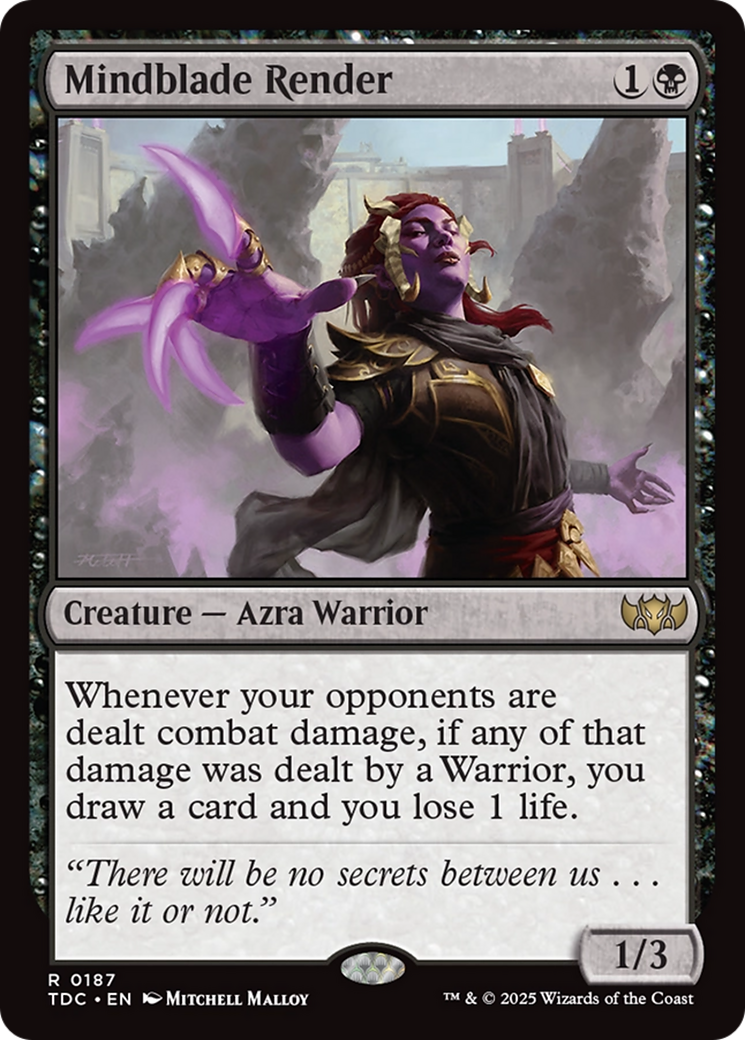Mindblade Render [Tarkir: Dragonstorm Commander] | Grognard Games