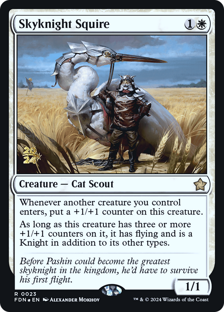 Skyknight Squire [Foundations Prerelease Promos] | Grognard Games