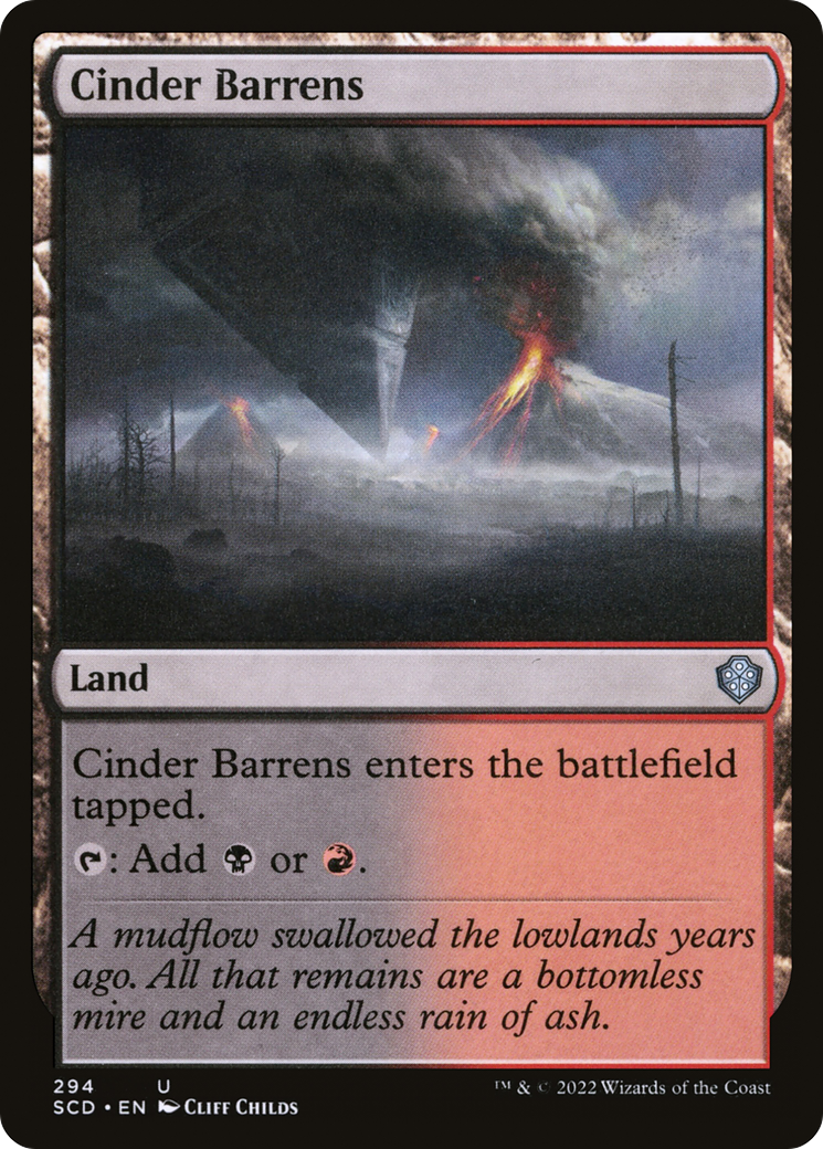 Cinder Barrens [Starter Commander Decks] | Grognard Games