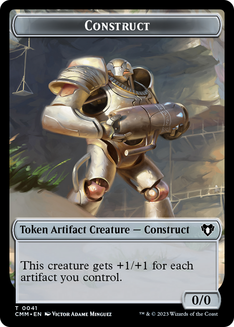 Clue // Construct (0041) Double-Sided Token [Commander Masters Tokens] | Grognard Games