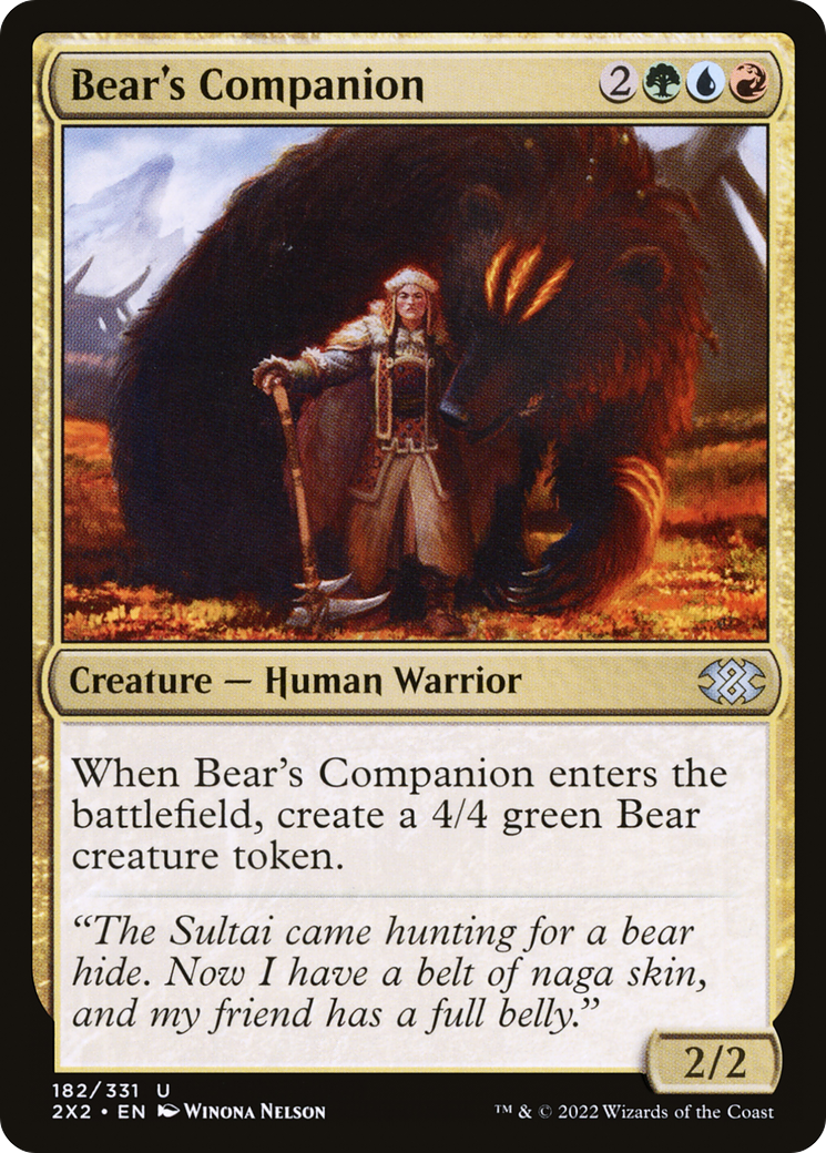 Bear's Companion [Double Masters 2022] | Grognard Games