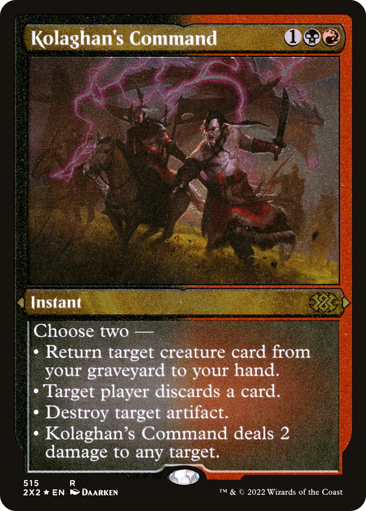 Kolaghan's Command (Foil Etched) (2X2-515) - Double Masters 2022 Foil | Grognard Games