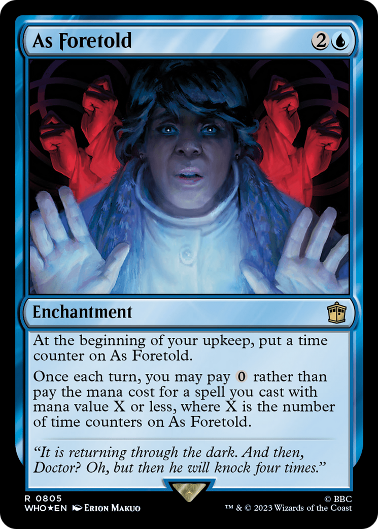 As Foretold (Surge Foil) [Doctor Who] | Grognard Games