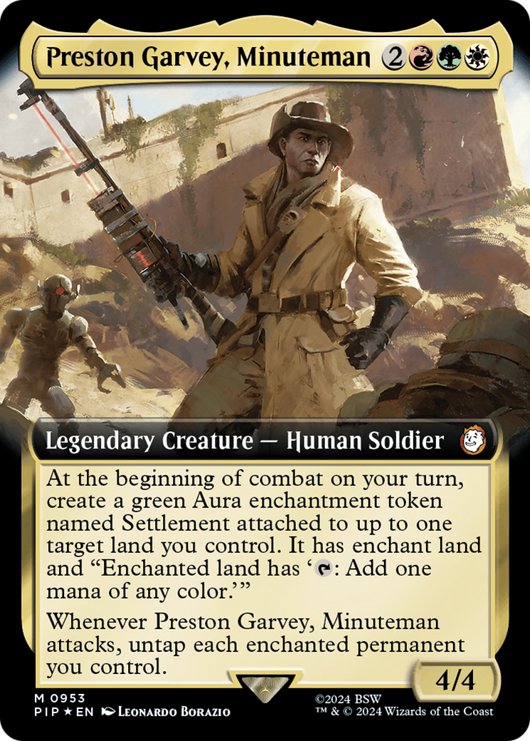 Preston Garvey, Minuteman (Extended Art) (Surge Foil) [Fallout] | Grognard Games