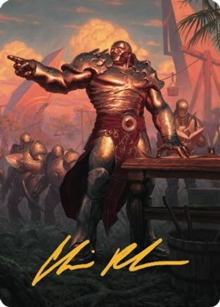 Karn, Living Legacy Art Card (1/81) (Gold-Stamped Signature) (ASDMU-001) - Art Series: Dominaria United | Grognard Games