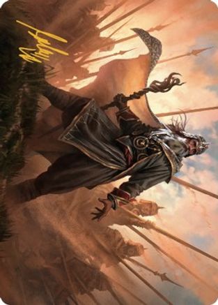 Hazezon, Shaper of Sand Art Card (Gold-Stamped Signature) (ASDMU-046) - Art Series: Dominaria United | Grognard Games