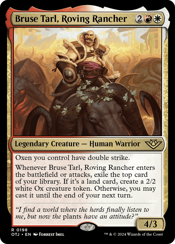 Bruse Tarl, Roving Rancher [Outlaws of Thunder Junction] | Grognard Games