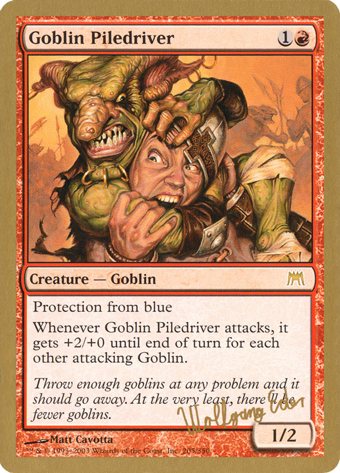 Goblin Piledriver (Wolfgang Eder) [World Championship Decks 2003] | Grognard Games